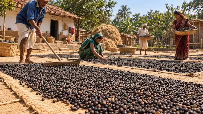 sun-drying-of-makhana-seeds