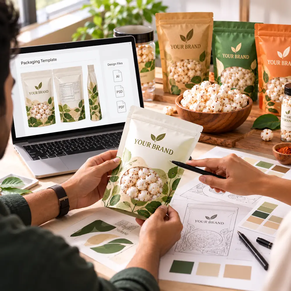 Collaborative Makhana Packaging Design Studio