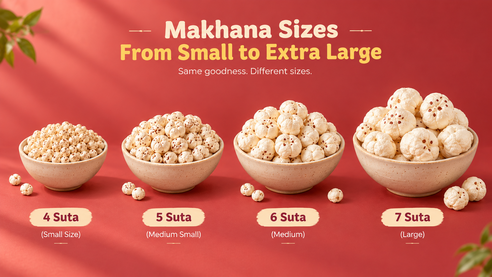Makhana Sizes_ Small to Extra Large