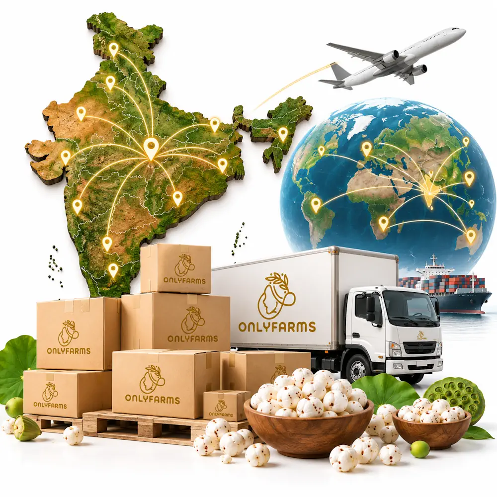 OnlyFarms Global Makhana Logistics