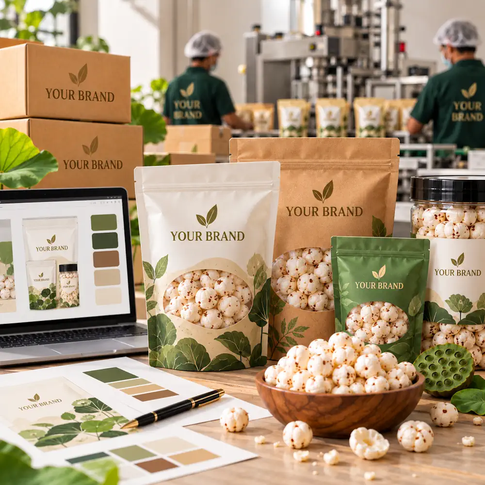 Private Label Makhana Packaging Studio